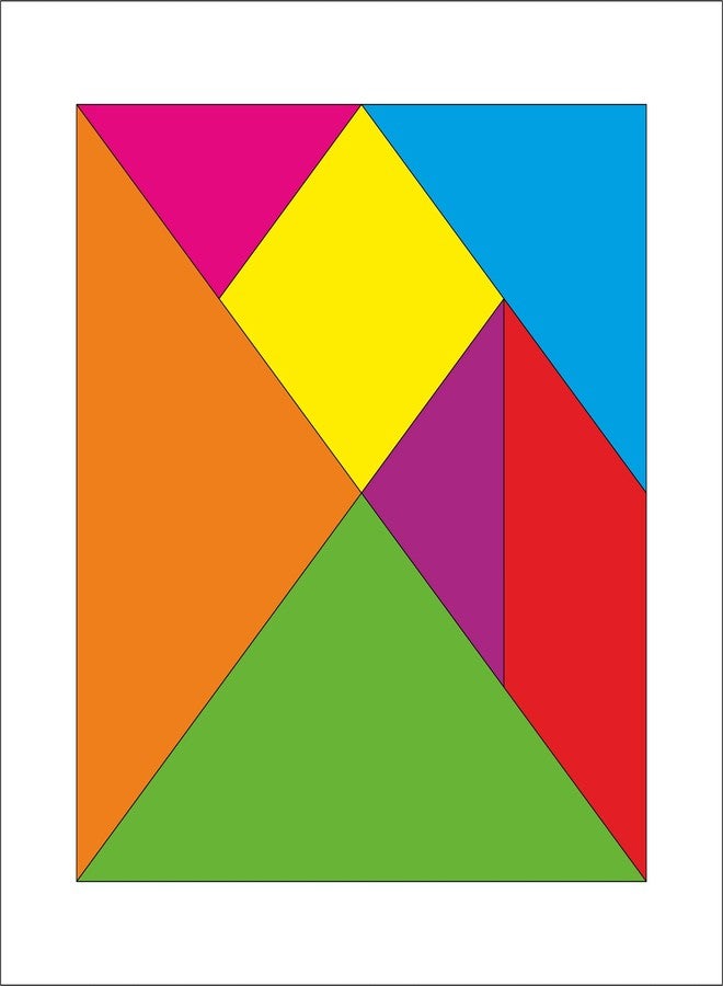TodFod Wooden Tangram Brain Puzzle for Kids | Junior Edition Educational Tangram Pattern Blocks | Cognitive Development & Brain-Boosting Learning Toy - Image 2